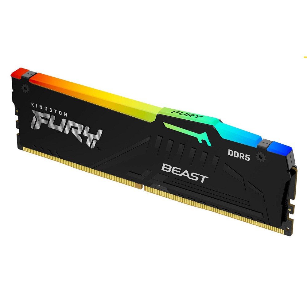 Kingston DDR5 DIMM 16GB 6000MT/s CL30 FURY Beast RGB EXPO KF560C30BBEA-16