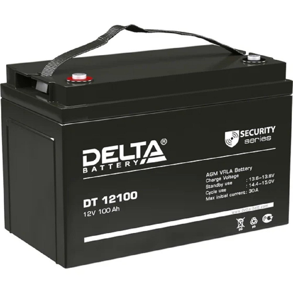 Delta DT 12100 (100 А\ч, 12В) свинцово- кислотный аккумулятор  