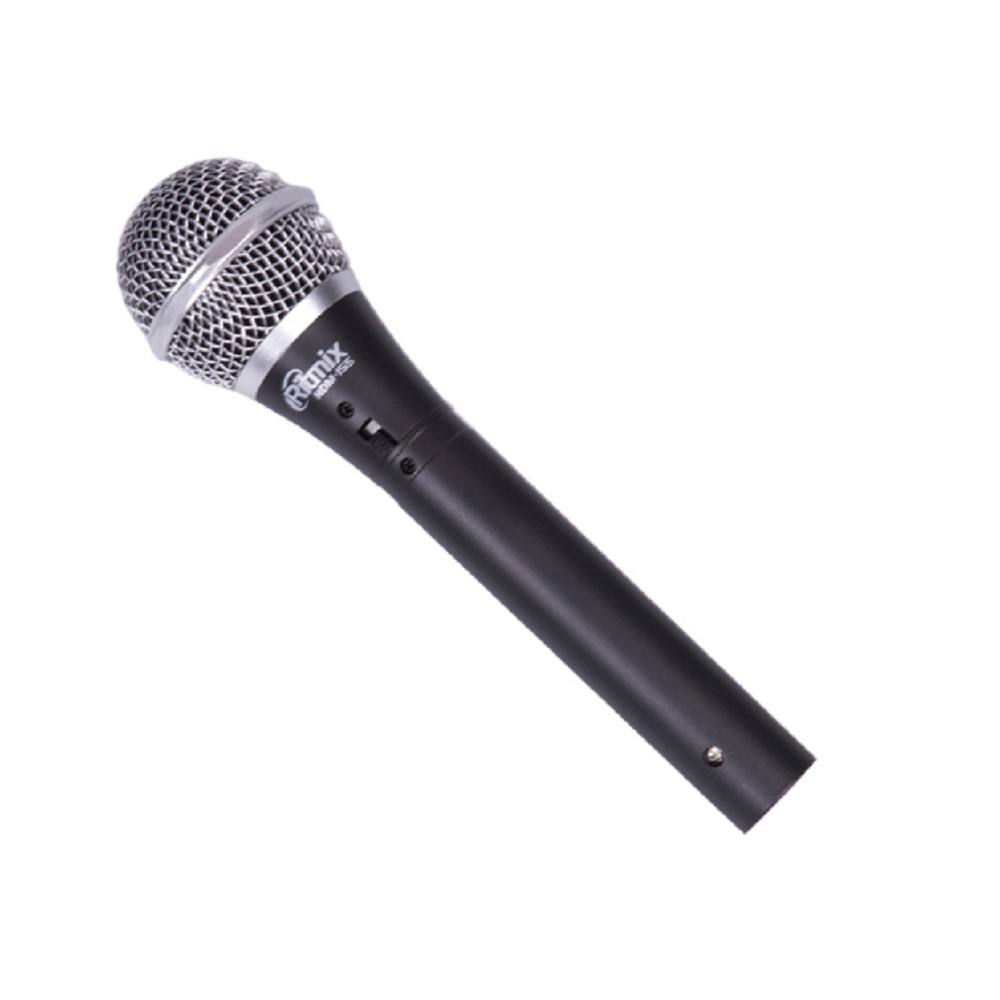 RITMIX RDM-155 (Black) {50 Гц - 10 кГц, 600 Ом, чувств. микр. -50 дБ, выход 6.3 мм, размер 50 x 50 x 180 мм, длина кабеля 5 м, пластик, черный}