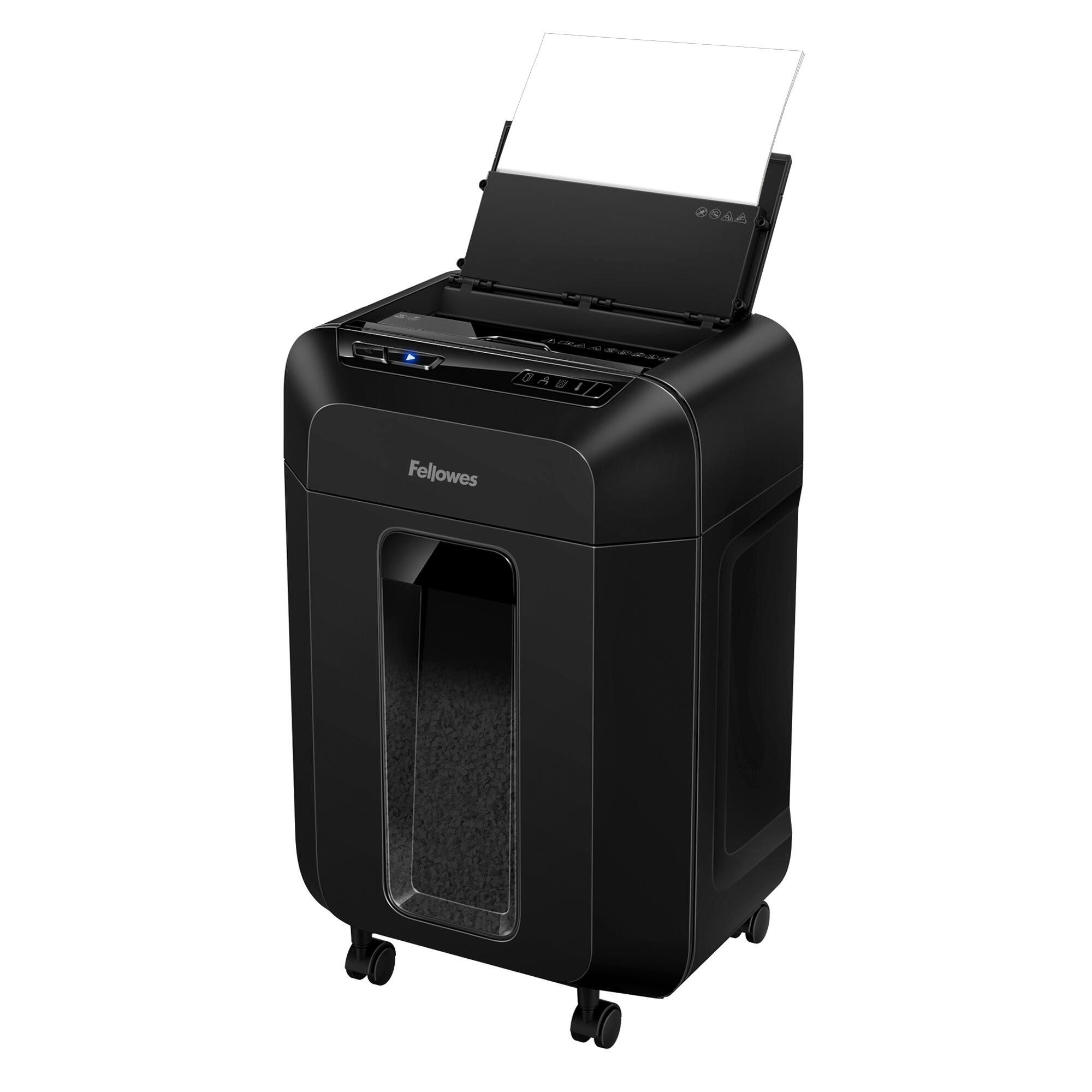 Fellowes Шредер AutoMax 90M FS-46336, минирезка DIN P-4, 4х12 мм, автоподача 90 лст., 17 лтр., автореверс