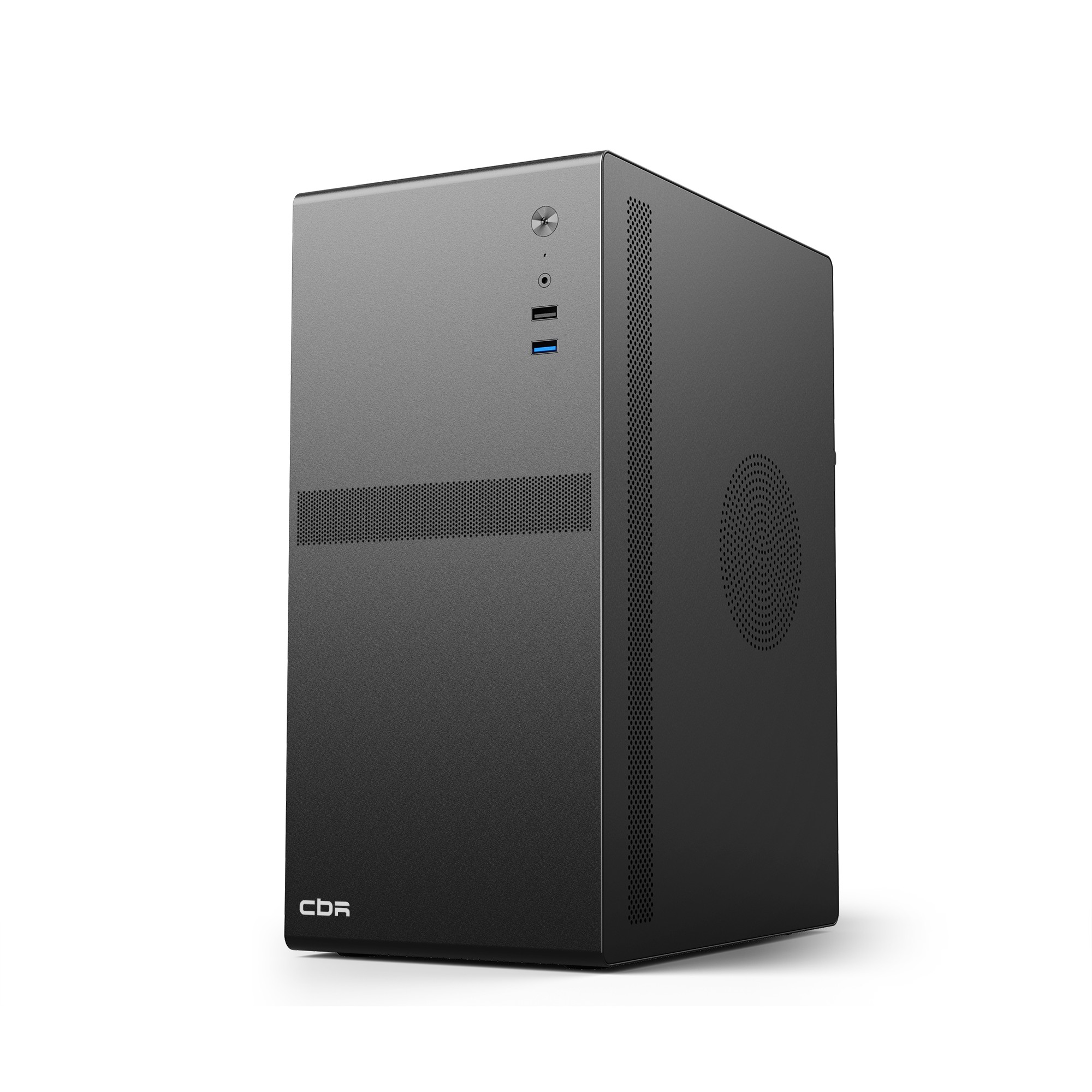 CBR Корпус mATX Minitower V203, без БП, 1*USB 3.0, 1*USB 2.0, HD Audio+Mic, Black [PCC-MATX-V203-WPSU]