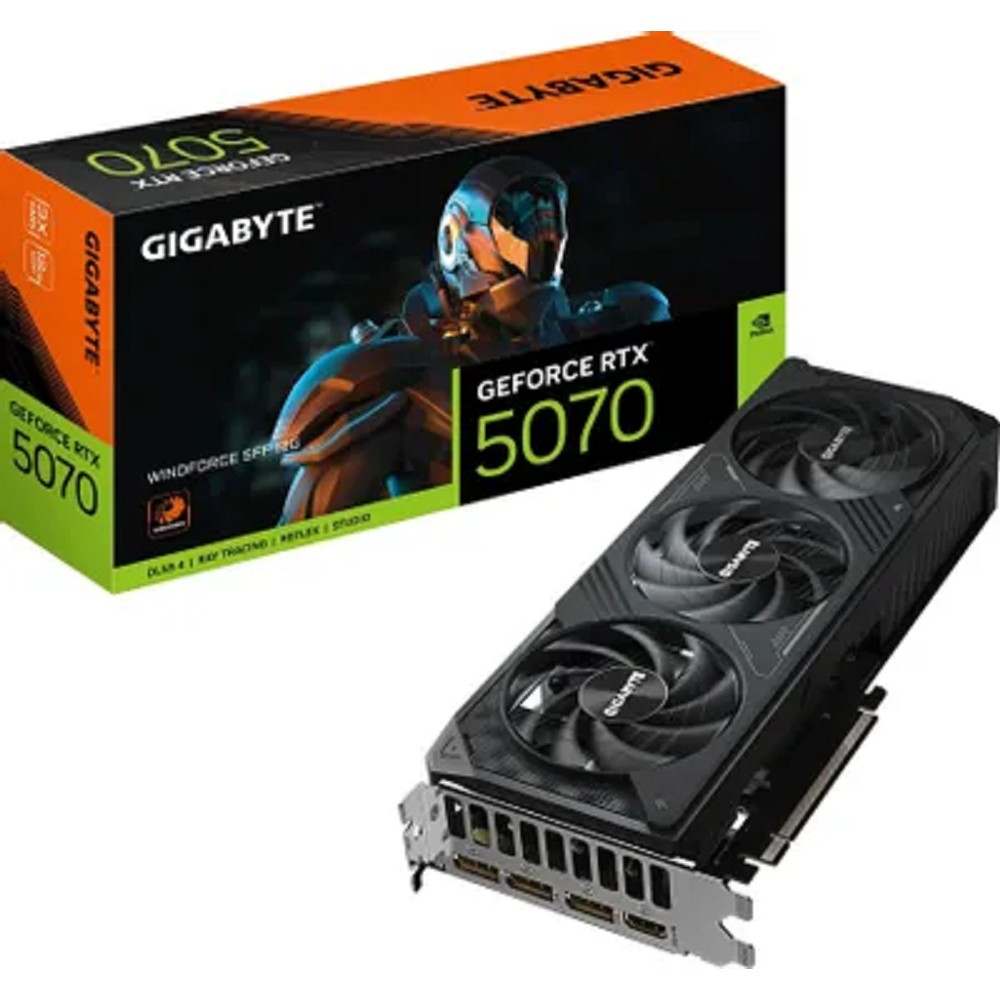 Gigabyte GV-N5070WF3-12GD {RTX5070 WINDFORCE SFF 12GB GDDR7 192bit 3xDP HDMI 3FAN} RTL