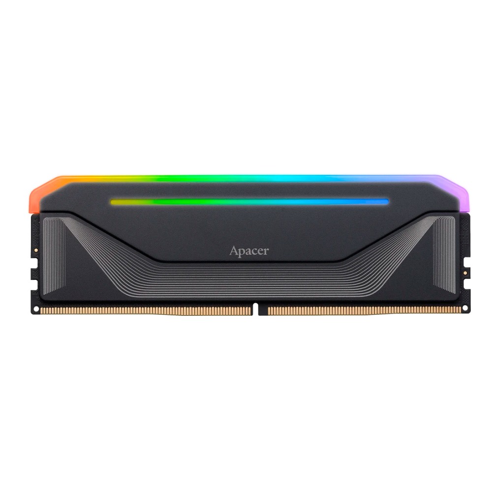 Apacer DDR5 DIMM 16GB 6000MHzNOX RGB Black Gaming Memory CL38 1.35V (Retail) 2048*8  Heat Sink (Retail) 3 years (AH5U16G60C622NBAA-1)