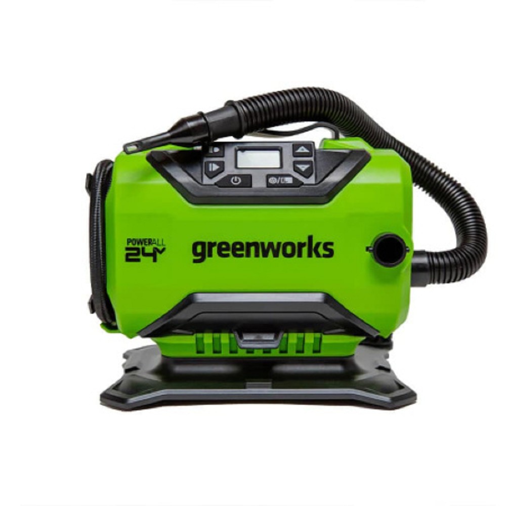 Greenworks ACG301 Компрессор автомобильный аккумуляторный, 24V / 12V (от сети автомобиля), без АКБ и ЗУ [3400807]