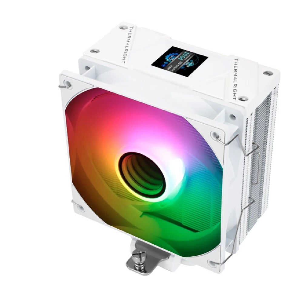 Thermalright Кулер Assassin Spirit 120 Vision ARGB White LGA115X/1200/1700/1851 (120mm ARGB PWM Fan, 4 тепл. трубок 6мм) / TRAS120VAW