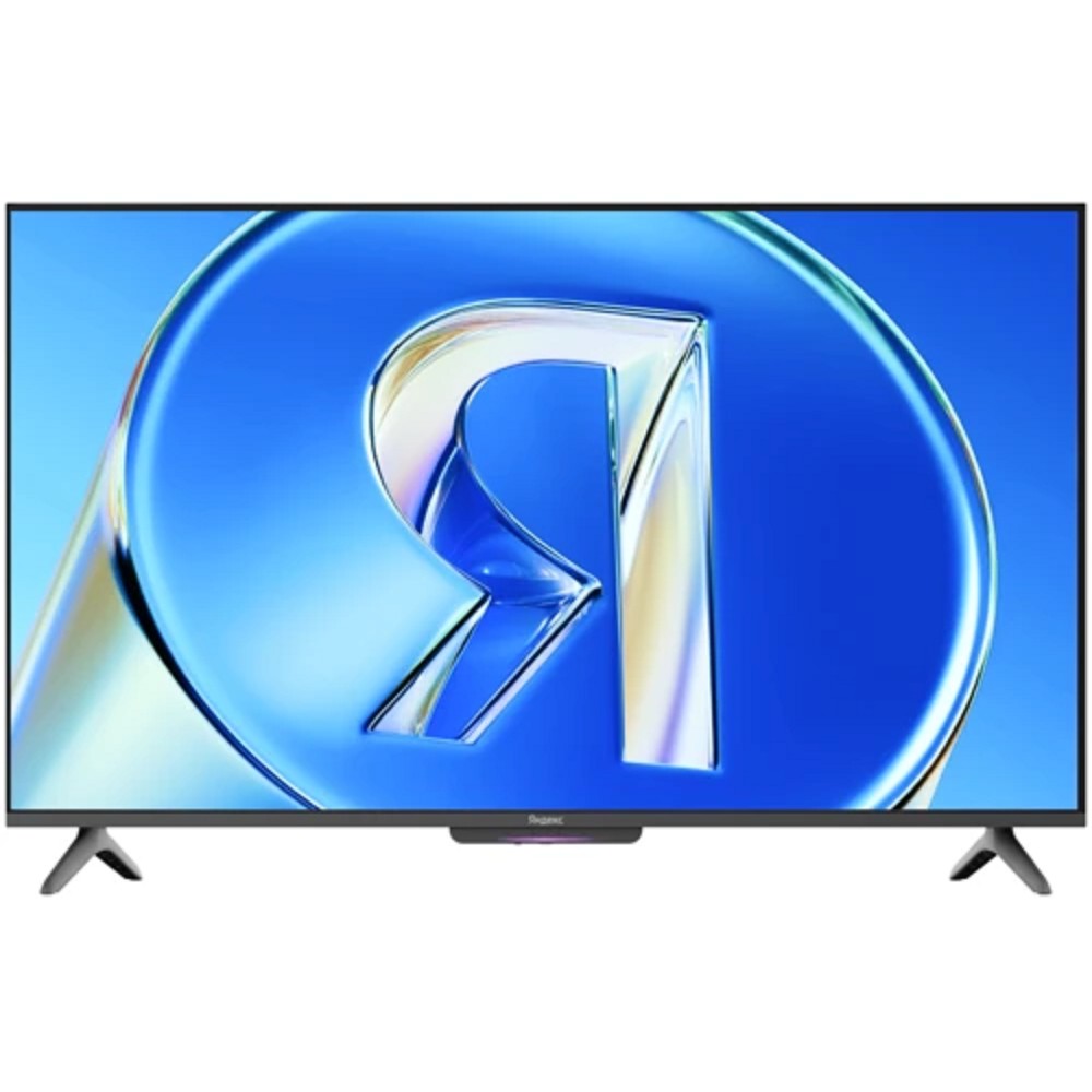 Яндекс ТВ Станция Бейсик QLED, 4K Ultra HD, черный, СМАРТ ТВ, YaOS X