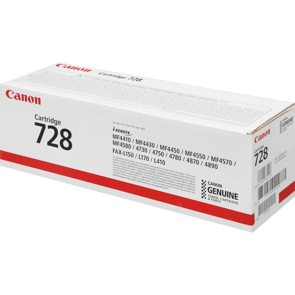 Canon Cartridge 728  3500B010/3500B002/3500A002  Картридж для MF4410/4430/4450/4550dn/4570dn/4580dn, Черный, 2100стр. 