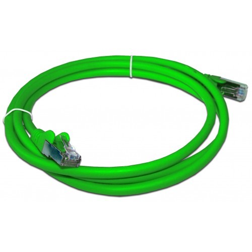 Патч-корд RJ45 - RJ45, 4 пары, FTP, категория 6A, 5 м, зеленый, LSZH, LANMASTER LAN-PC45/S6A-5.0-GN
