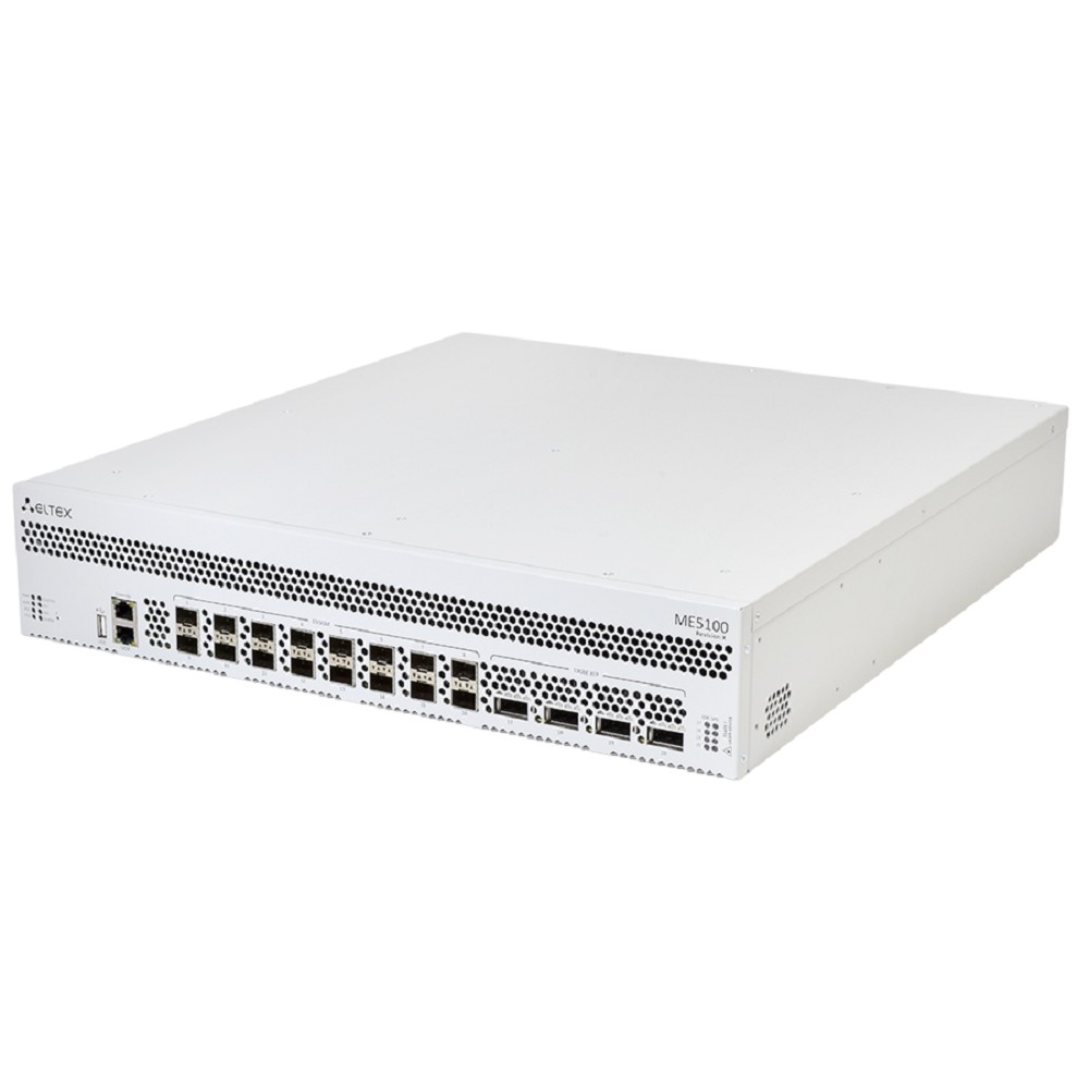 ELTEX ME5100 Маршрутизатор 16 x 10GE SFP+, 4 x 10GE XFP, 200 Gbps, 300Mpps, 2 слота для модулей питания