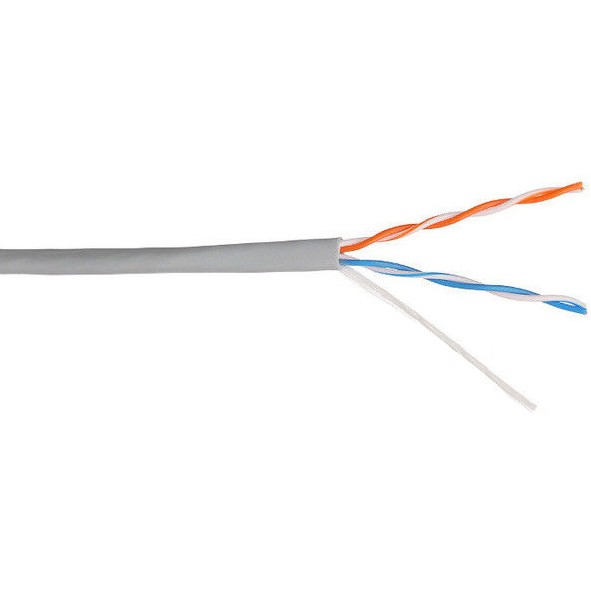 Кабель информационный Lanmaster NM-UTP5E2PR-CCA кат.5е U/UTP не экранированный 2X2 PVC внутренний 305м серый