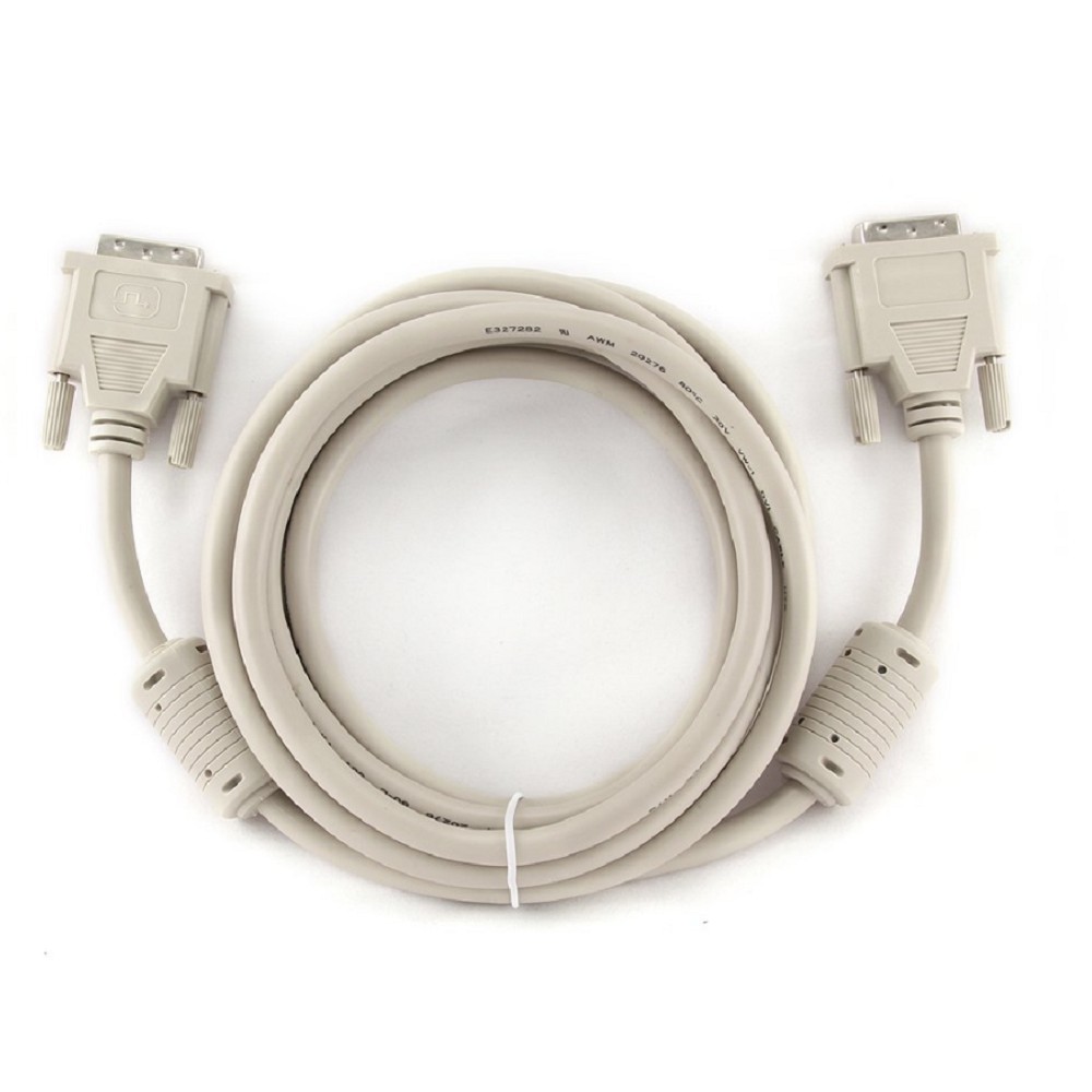 Кабель DVI-D dual link Gembird, 3.0м, 25M/25M, экран, феррит.кольца, пакет [CC-DVI2-10)