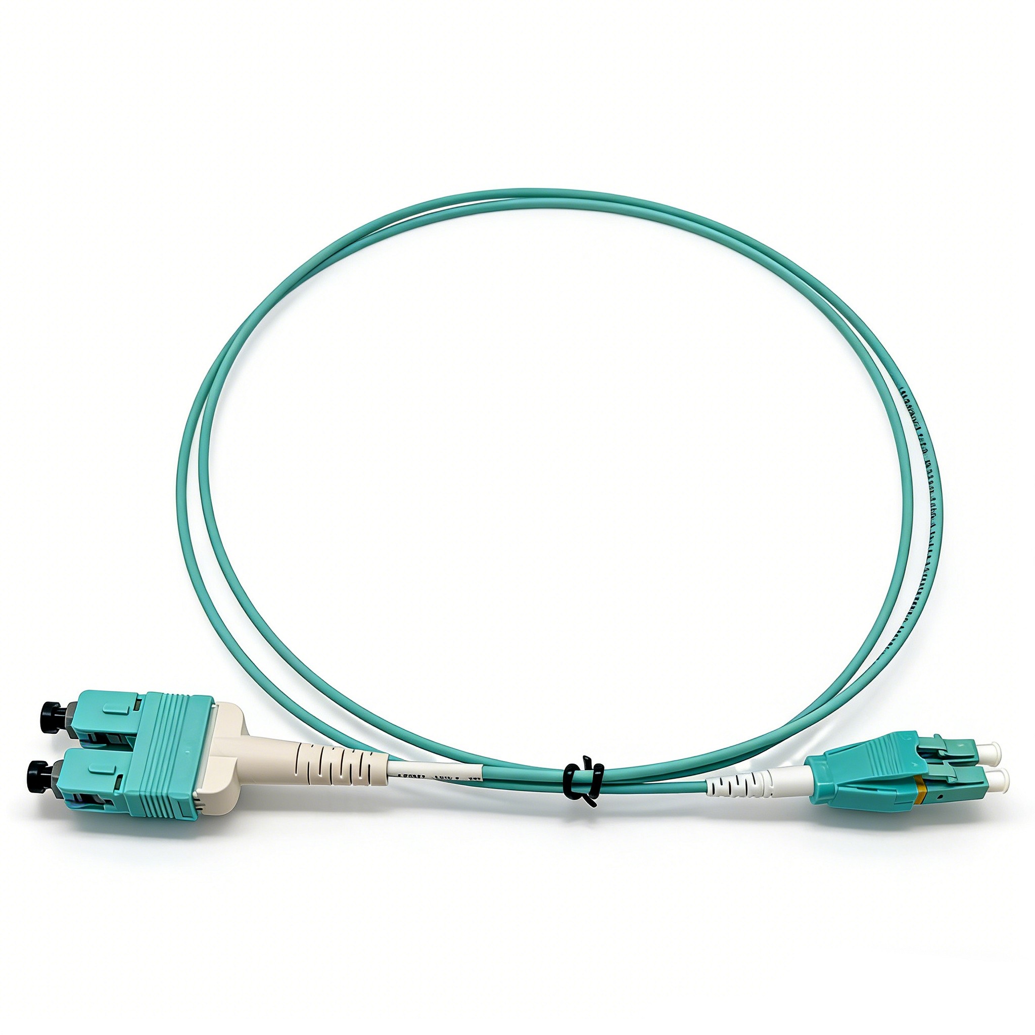Оптический патчкорд NEOMAX (NMO-LC-SC-MM-2M) LC/UPC-SC/UPC, Uniboot OM4, Multimode, Duplex, 50/125, LSZH, Aqua, 2м