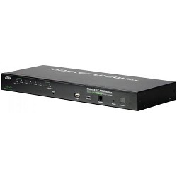 ATEN CS1708i-D(F)(E)(-AT-Gi) Переключатель, электрон., KVM, 1 local user PS2/USB+VGA+1 IP user => 8 cpu PS2/USB+VGA, со шнурами PS/2 1.8м/USB 1.8м., 1600x1200 удал.конс/2048x1536 локал.конс, 1U 19"