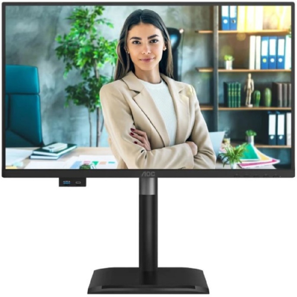 LCD AOC 23.8" 24P4U {IPS 1920x1080 120Hz 4ms 300cd 1500:1 178/178 D-Sub HDMI DisplayPort USB 3xUSB3.2 USB-C(15W) Speakers  Pivot, Internal VESA}