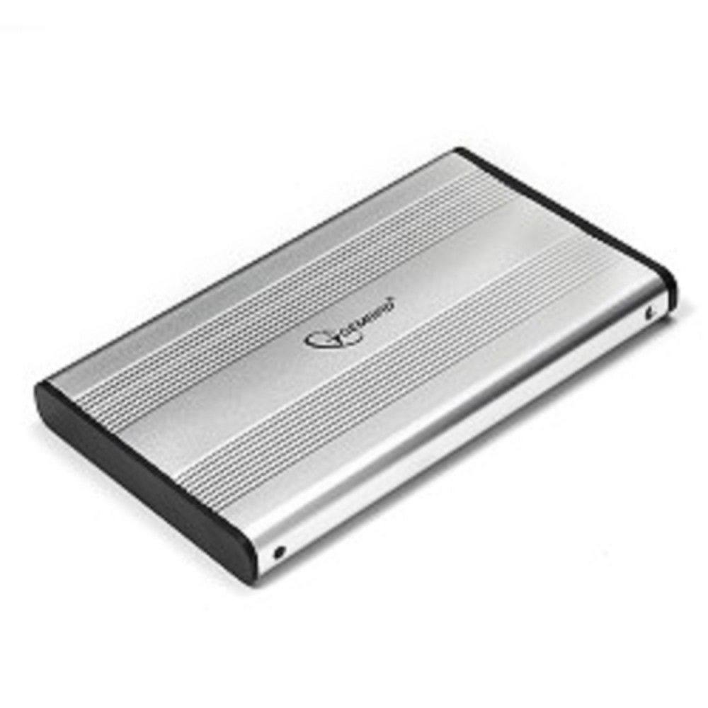 Gembird EE2-U2S-5-S Внешний корпус 2.5" Gembird EE2-U2S-5-S, серебро, USB 2.0, SATA, металл