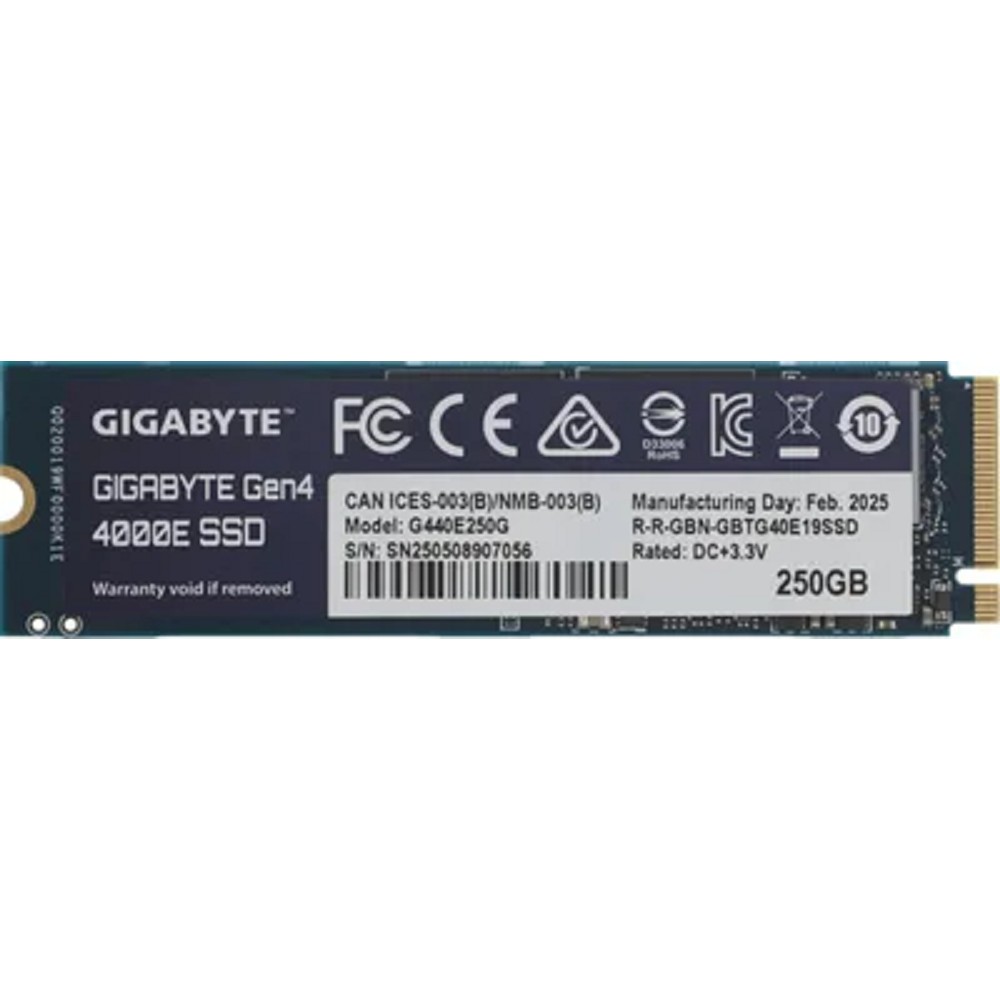 Gigabyte SSD 250GB G440E250G M.2 2280 PCI Express 4.0x4, NVMe 1.4