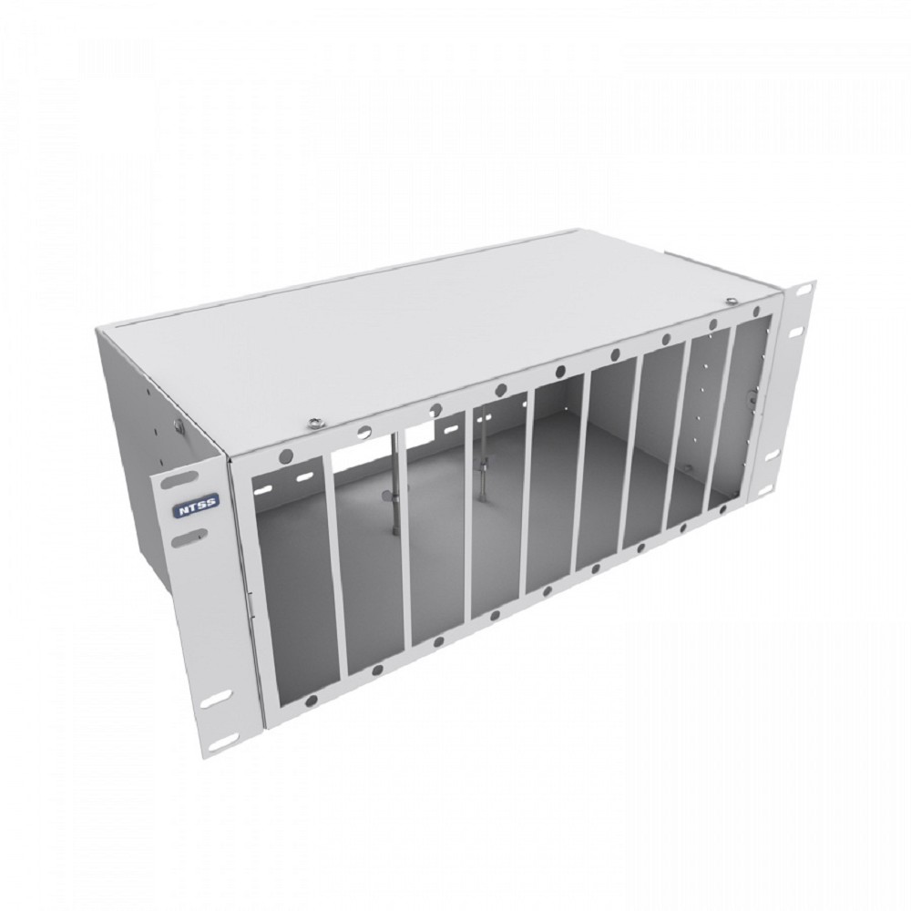 NTSS Кросс NTSS оптический 19'' укомплектованный 4U, 144 порта SC/APC, 9/125 мкм (планки, сплайс-кассета 5шт, пигтейлы, КДЗС, адаптеры) серый RAL 7035 NTSS-RFOB-4U-144-SC/A-9-SP1.5G6AY