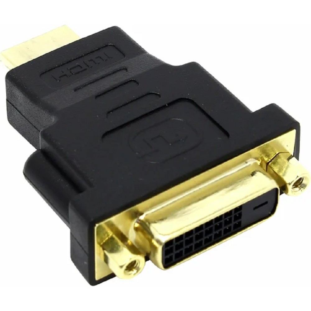 5bites DH1807G Переходник DVI (24+1) F / HDMI M, зол.разъемы