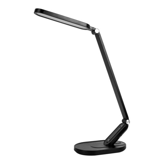 Camelion KD-859  C02 черн.LED(Свет-к наст.10Вт,230В,750лм,сенс.рег.ярк и цвет.темп,USB-5В,1А)
