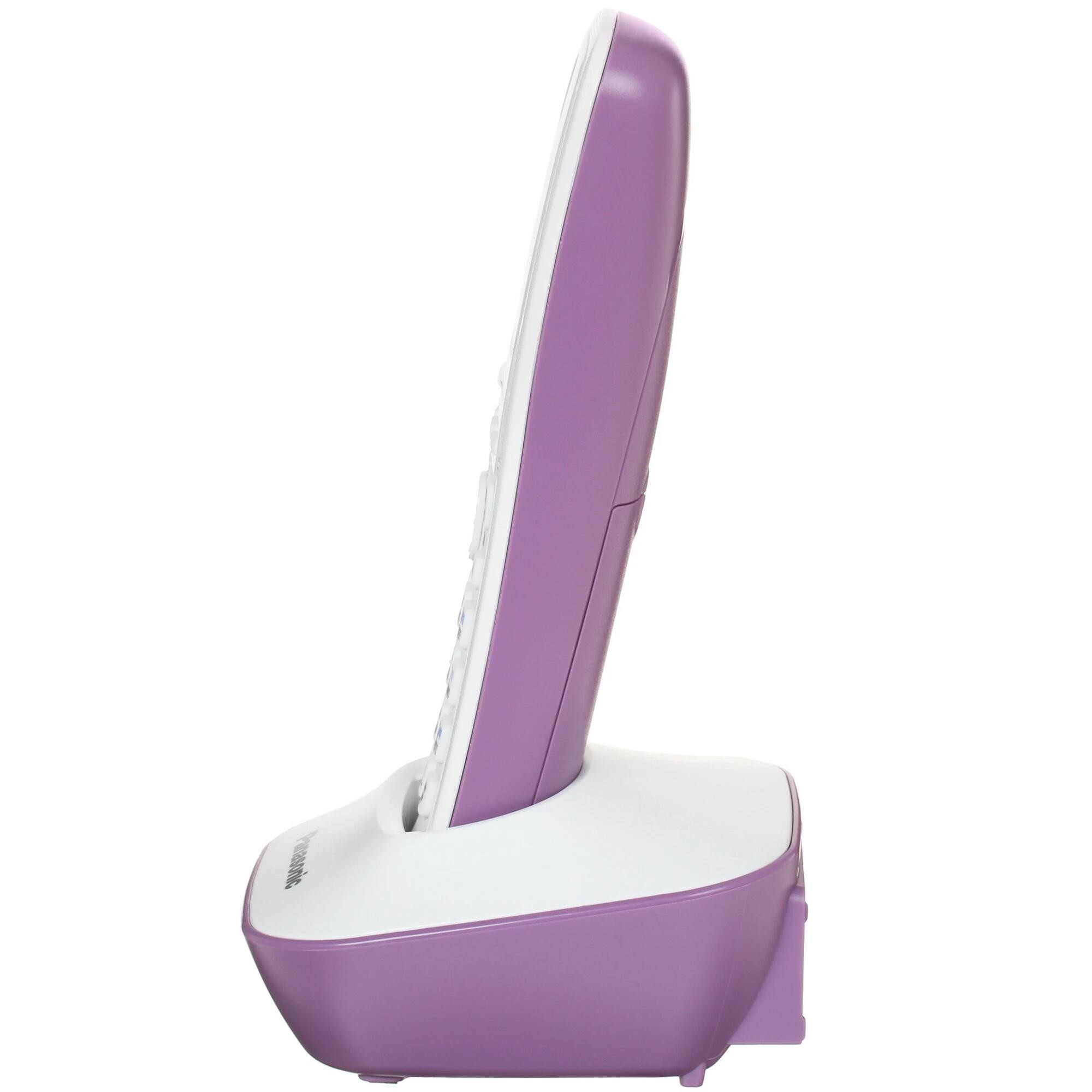 Panasonic KX-TG1611RUF (сиреневый) {АОН, Caller ID,12 мелодий звонка,подсветка дисплея,поиск трубки}