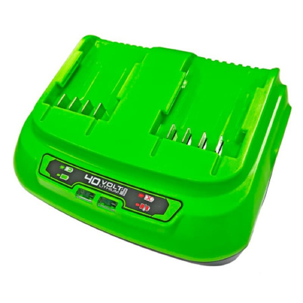 Greenworks G40UC8 Быстрое зарядное устройство для 2-х аккумуляторов,40V [2938807]