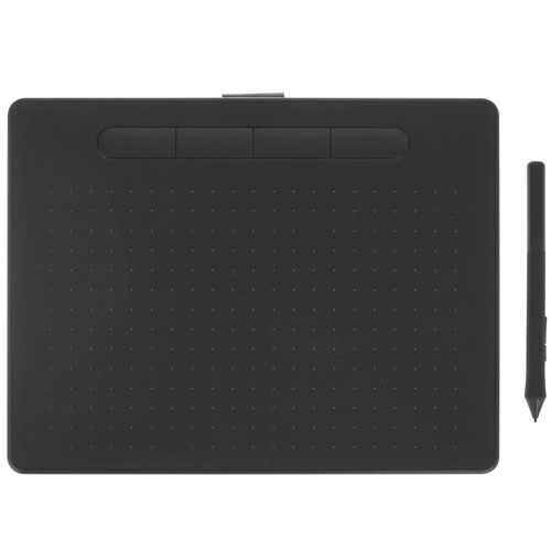 Графический планшет Wacom Intuos M CTL-6100K-B USB черный/голубой