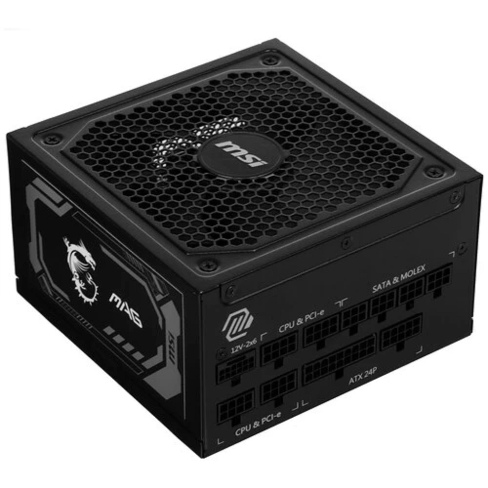 Блок питания MSI MAG A1250GL PCIE5 , 1250W, 80+ Gold, полностью модульный, ATX 3.0, PCIE5