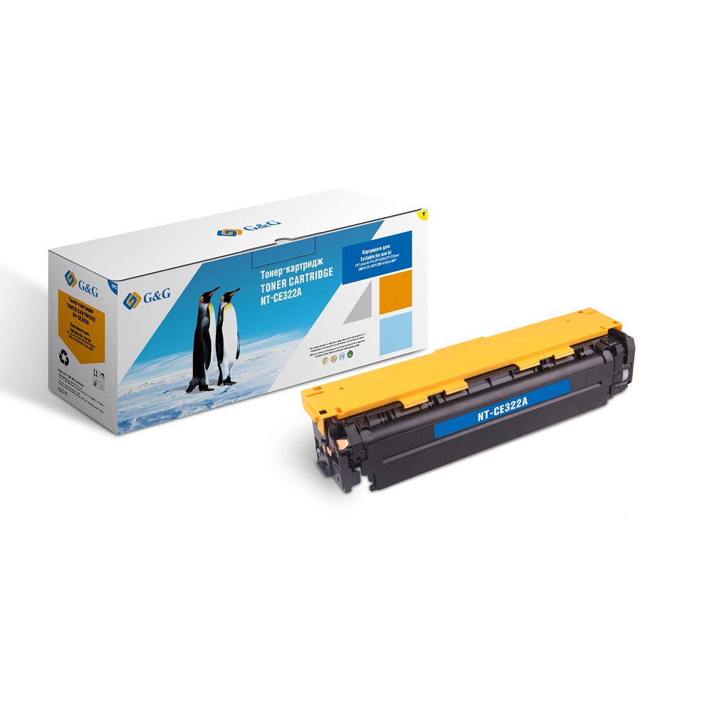 Картридж лазерный G&amp;G NT-CE322A желтый (1300стр.) для HP LJ Pro CP1525n/CP1525nw/CM1415fn MFP/CM1415fnw MFP