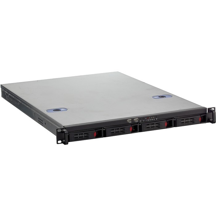 Exegate EX288493RUS Серверный корпус ExeGate Pro 1U660-HS04 <RM 19", высота 1U, глубина 660, БП 1U-800ADS, 4xHotSwap, USB>