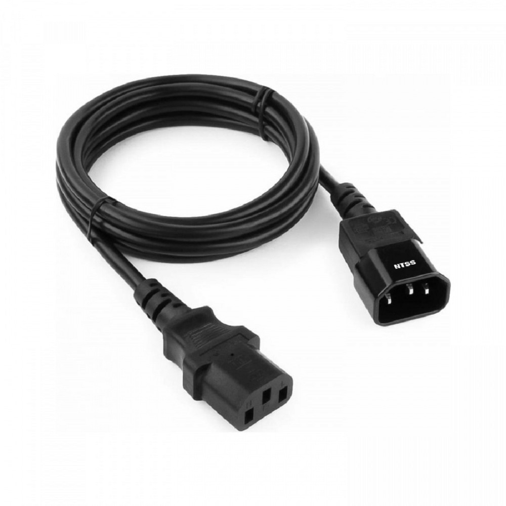 NTSS Шнур питания NTSS для БРП IEC 60320 C13 –  IEC 60320 C14, 3х1.0, 1.8 м, ГОСТ NTSS-PC13144