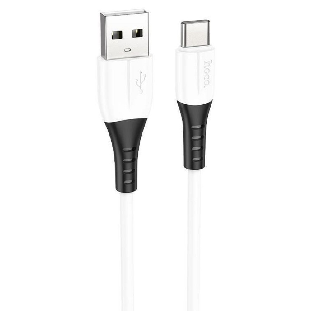 HOCO HC-68582 X82/ USB кабель Type-C/ 1m/ 3A/ Силикон/ White