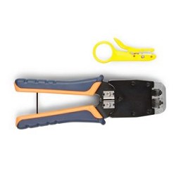 Hyperline HT-500 Инструмент обжимной для RJ-45, RJ-12, профессиональный 