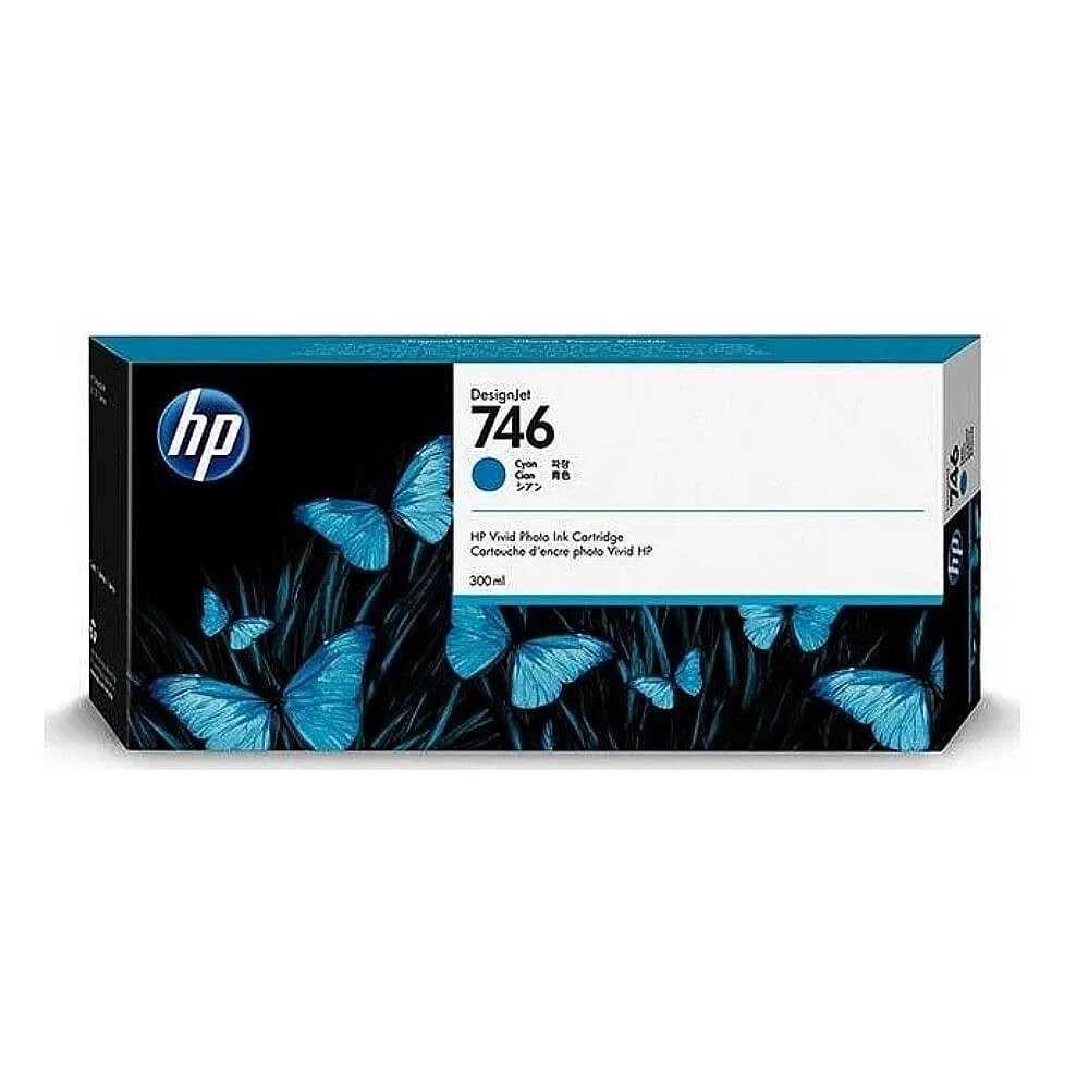 HP  P2V80A Картридж HP 746 голубой   {HP DesignJet Z6/Z9+ series, (300 мл)}