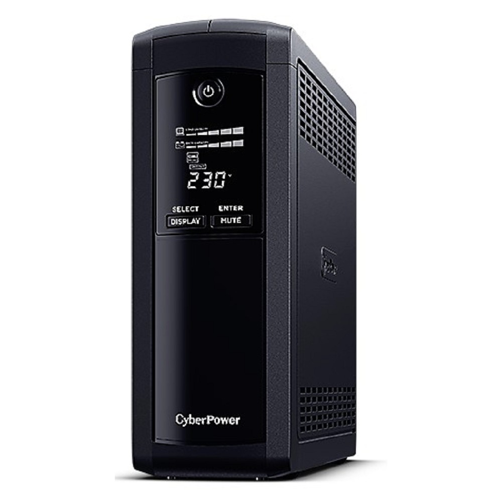 ИБП CyberPower VP1600EILCD {Line-Interactive, Tower, 1600VA/960W USB/RS-232/RJ11/45  (4 + 4 С13) 12В/9 Ач х 2}