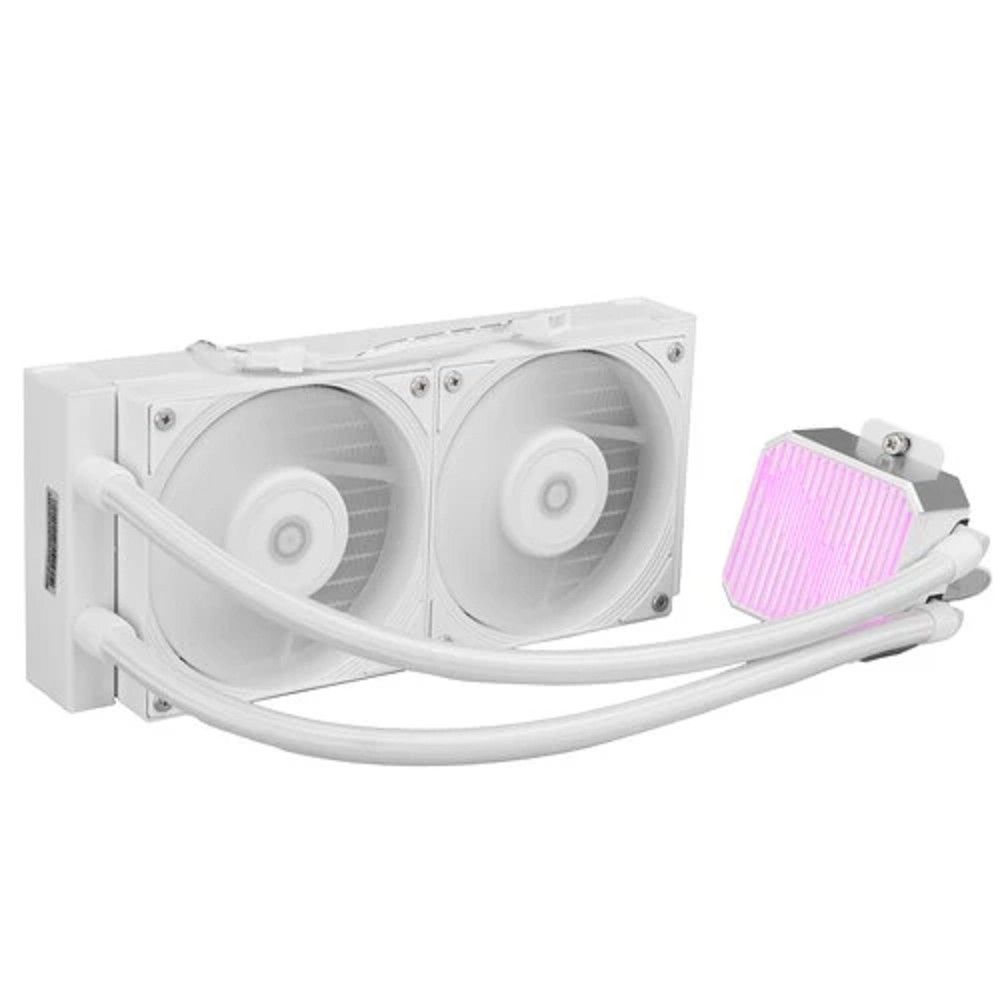 Система водяного охлаждения ID-Cooling DX240 Max WHITE Soc-AM5/AM4/1200/1700/1851 белый 4-pin 32.5dB Al+Cu 300W Ret