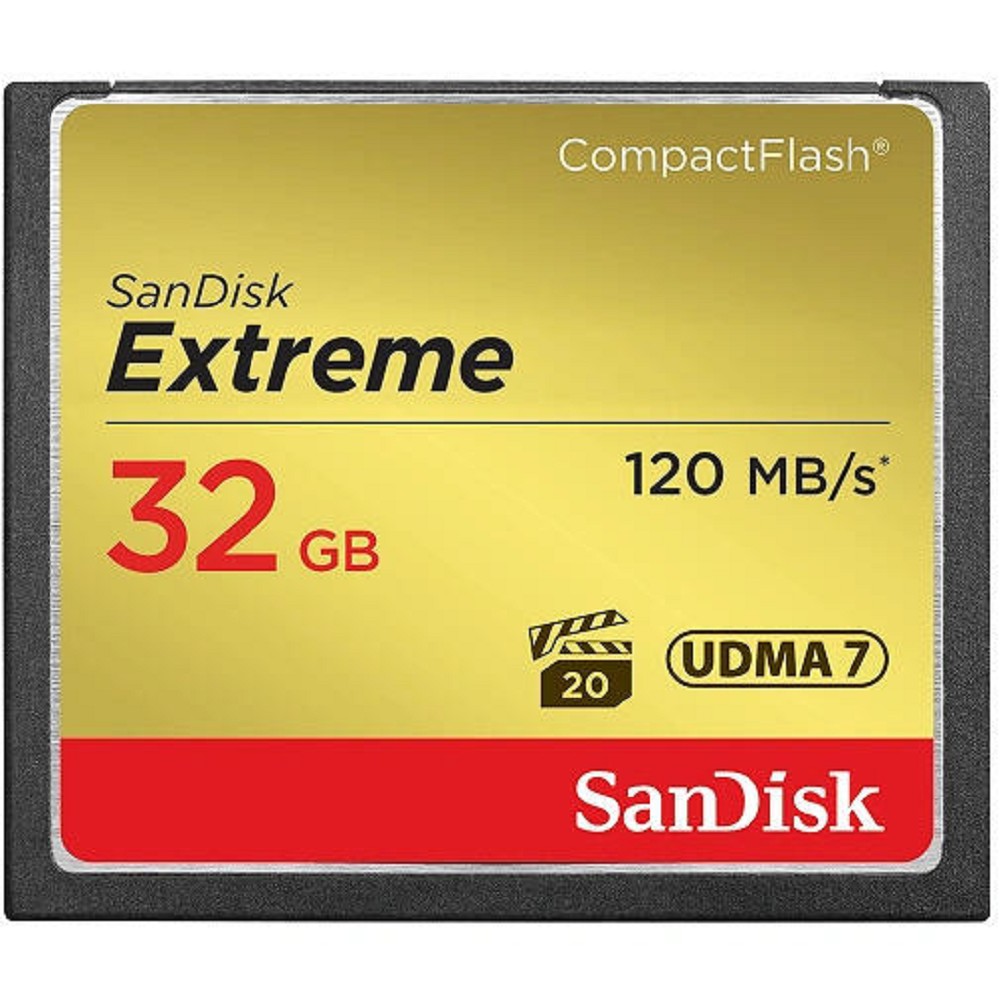 Compact Flash 32GB SanDisk Extreme 120MB/s