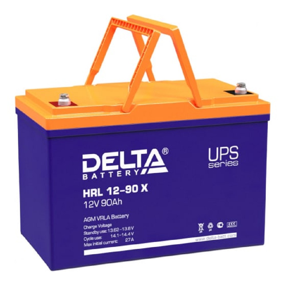 Delta HRL 12-90 X (90А\ч, 12В) свинцово- кислотный аккумулятор