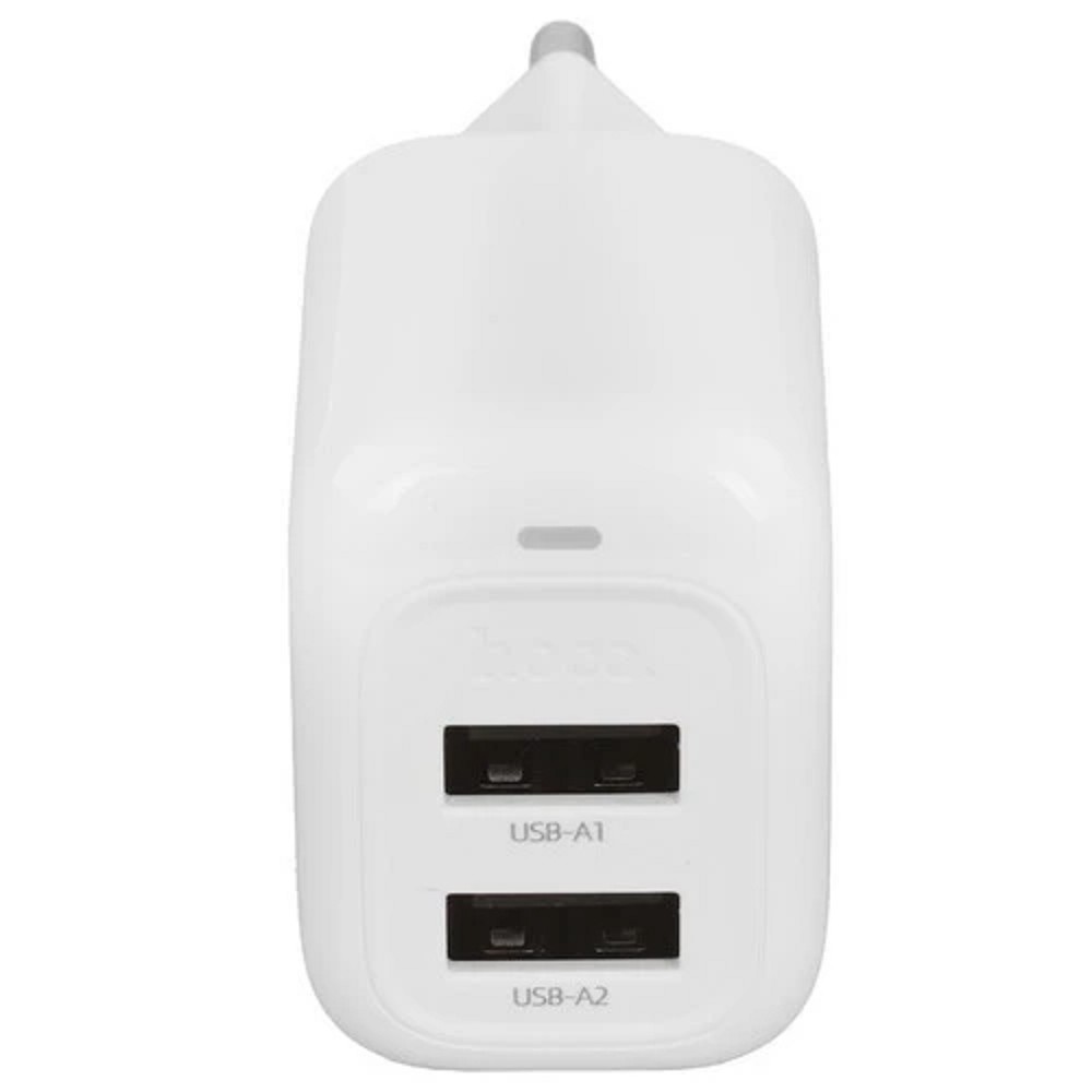 HOCO CS51A/ Сетевое ЗУ/ 2 USB/ Выход: 12W/ белый