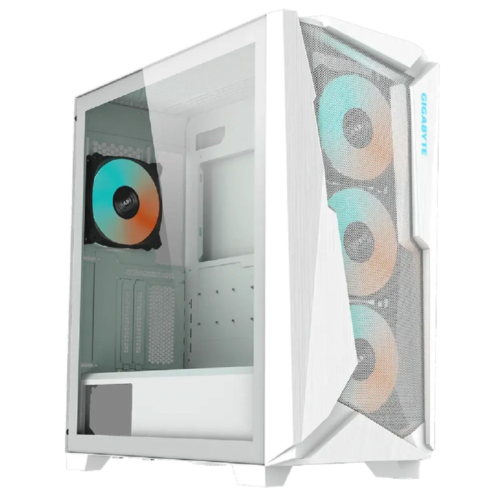 Корпус Gigabyte C301 Glass White MidTower, ATX, USB-C x1, USB3.0 x2, Audio I/O, GPU:400mm, Black, TG 