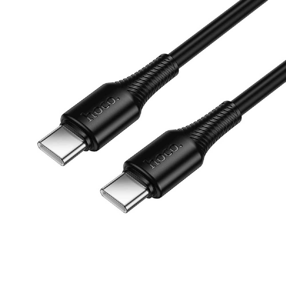 HOCO Кабель USB2.0 Hoco Type-C/Type-C, 3А, 60Вт, X120, 1м, черный, коробка