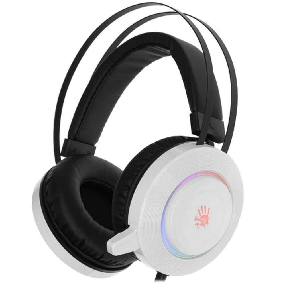 A4 Bloody G521 WHITE 2.3м мониторные USB оголовье