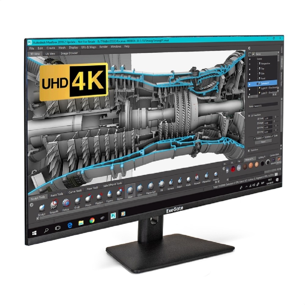 Повреждение упаковки LCD ExeGate 31.5" EF3200C SmartView {IPS 3840x2160 60Hz 5ms 16:9, 300cd 1000:1 178/178 2xHDMI2.0 DisplayPort USB Speakers VESA} [EX299469RUS]