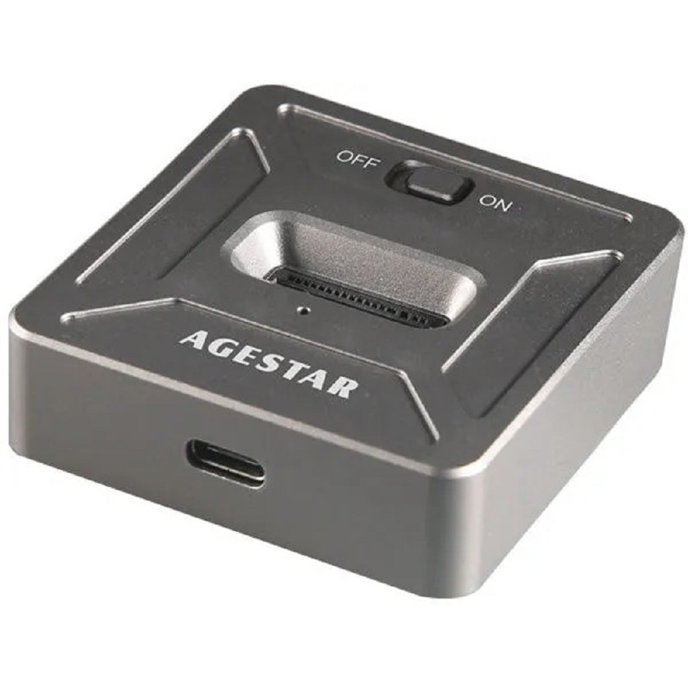 AgeStar 31CBNV1C USB 3.1 SSD M.2 NVME, алюминий, серый, (GRAY)