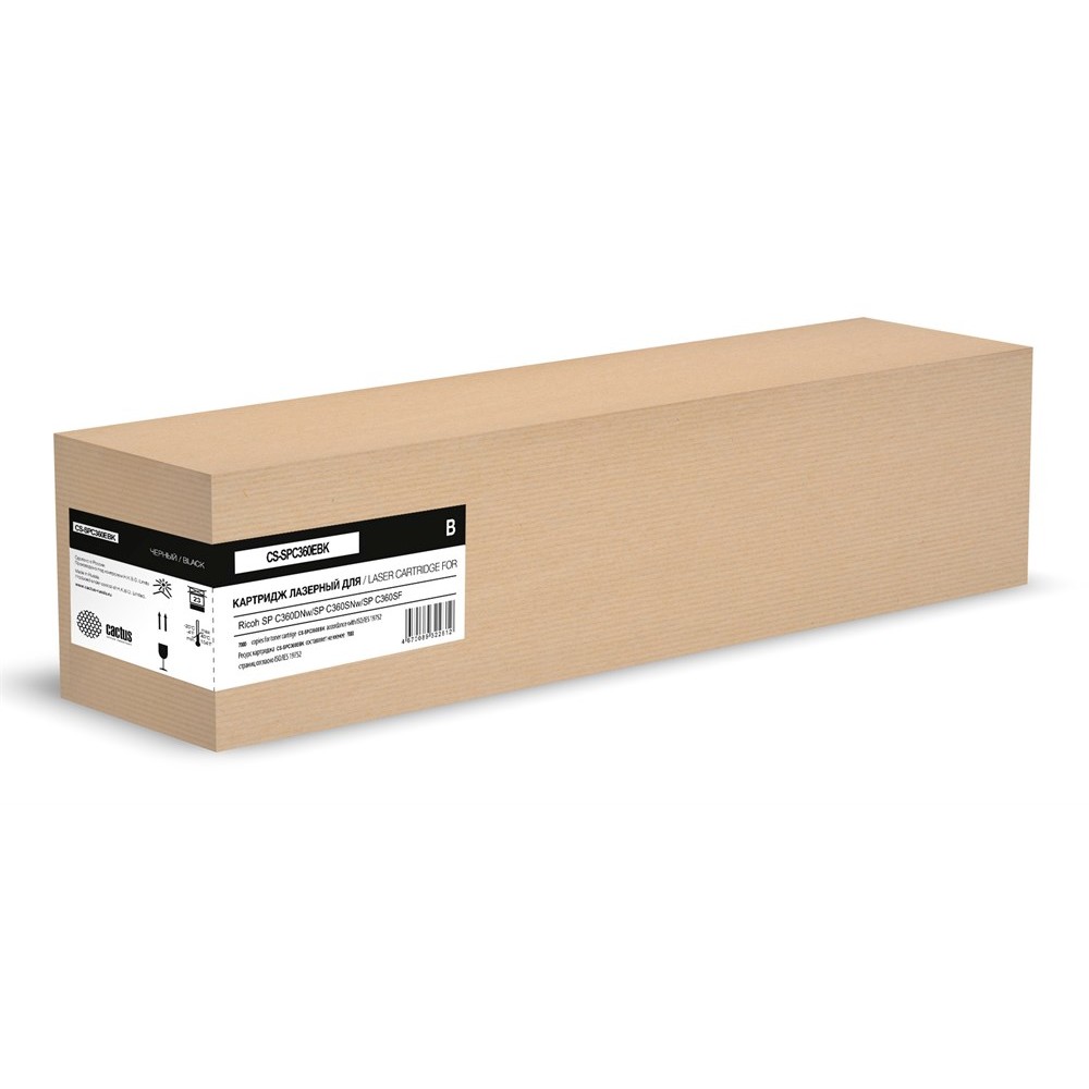 Картридж лазерный Cactus CS-SPC360EBK 408184 черный (7000стр.) для Ricoh SP C360DNw/SP C360SNw/SP C360SF