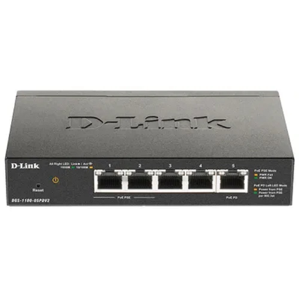Повреждение упаковки D-Link DGS-1100-05PDV2/A1A Настраиваемый L2 коммутатор с 5 портами 10/100/1000Base-T (2 порта PoE, 1 порт для питания коммутатора по PoE). (Питание осуществляется только по PoE.)