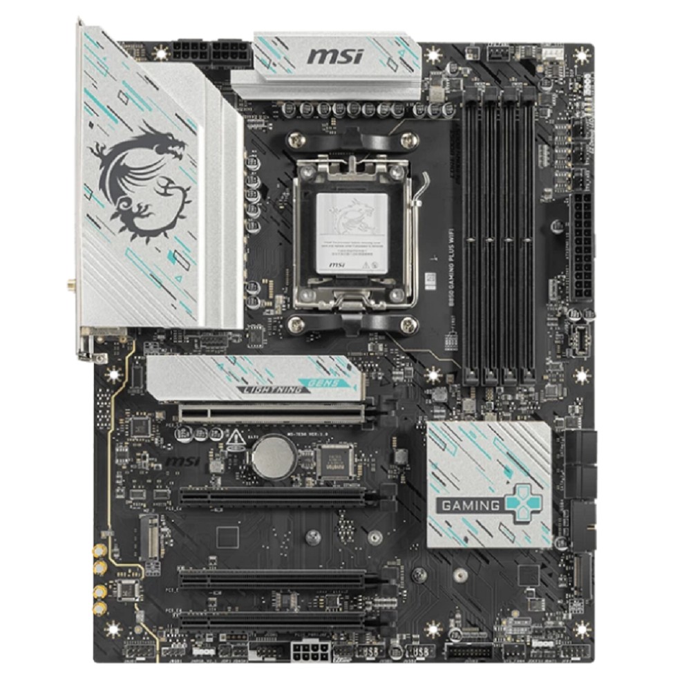 MSI B850 GAMING PLUS WIFI {B850, AM5, 4*DDR5, 4*PCIEx16, 3*M.2, 3*TypeC, 1*USB3.2Gen2, 5*USB3.2Gen1, 8*USB2.0, 4*SATA3.0, 5G, DP, ATX} RTL