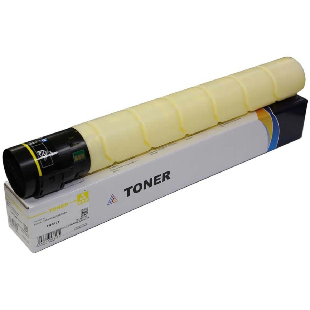 Тонер-картридж (CPT) TN-512Y для KONICA MINOLTA Bizhub C454/554/454e/554e (CET) Yellow, 514г, 26000 стр., CET141257