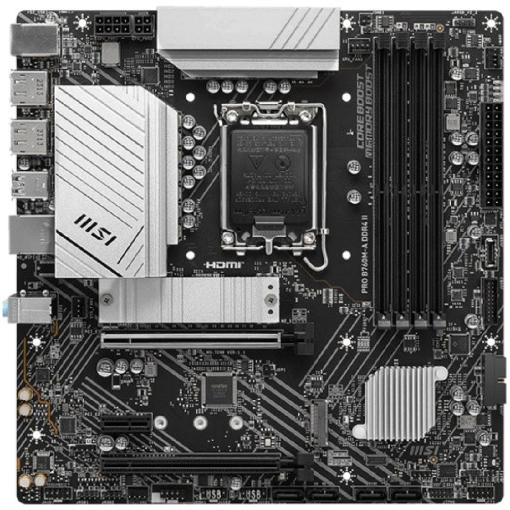 MSI PRO B760M-A DDR4 II {LGA 1700, Intel B760, mATX} Ret