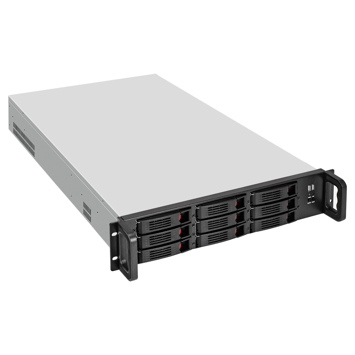 Exegate EX296378RUS Серверный корпус ExeGate Pro 2U660-HS08 <RM 19", высота 2U, глубина 660, БП 1000ADS, 8xHotSwap, USB>