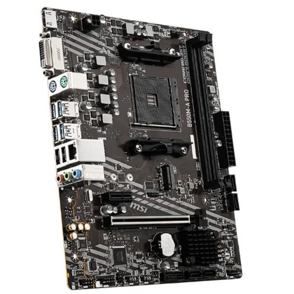 MSI B550M-A PRO Soc-AM4 AMD B550 2xDDR4 mATX AC`97 8ch(7.1) GbLAN RAID+DVI+HDMI